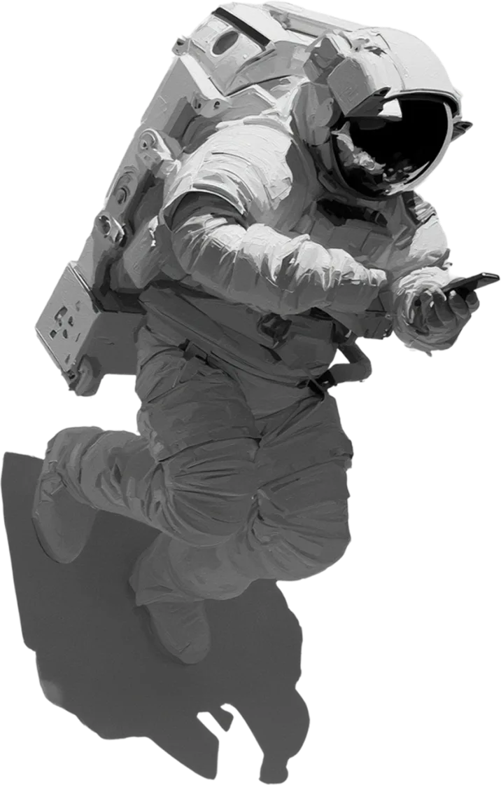 Codebased astronaut illustration